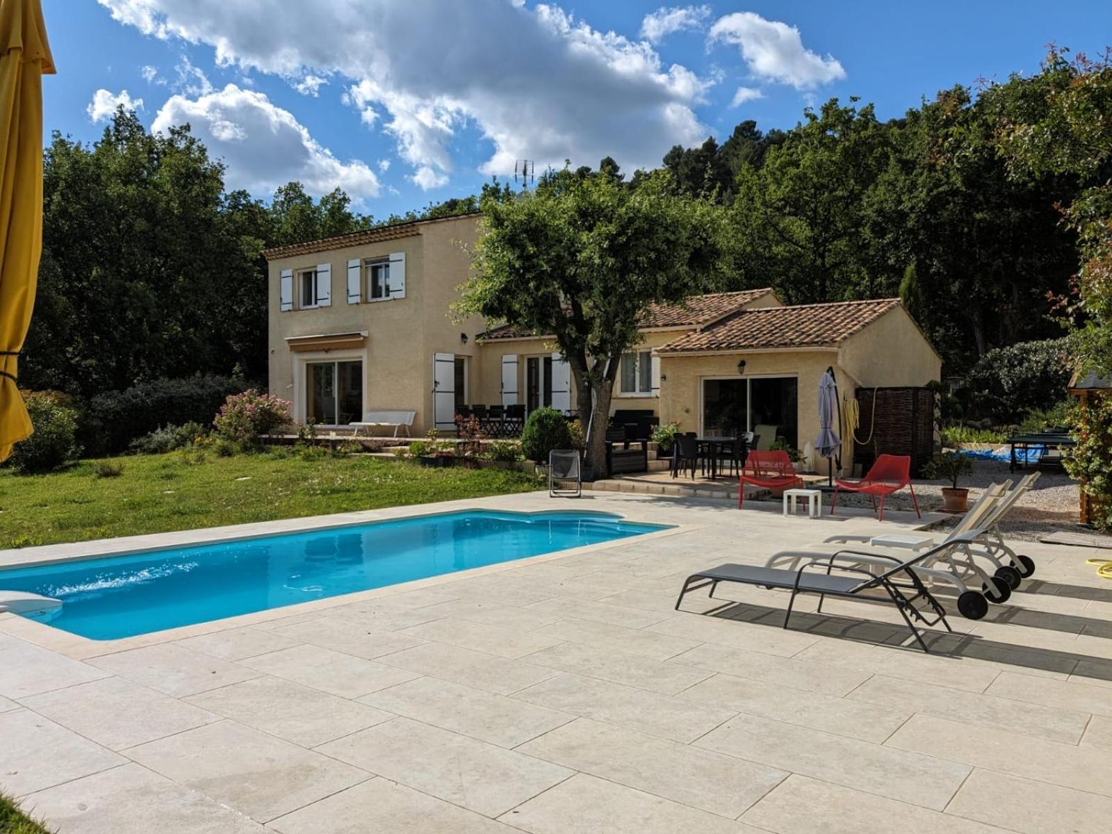 Villa Calme Avec Piscine A Greoux Exteriör bild